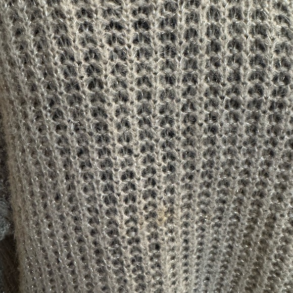 THE PORTER COLLECTIVE CRICKET Sweater Size SM Gray Grey Shimmer Italian EUC - Picture 5 of 15